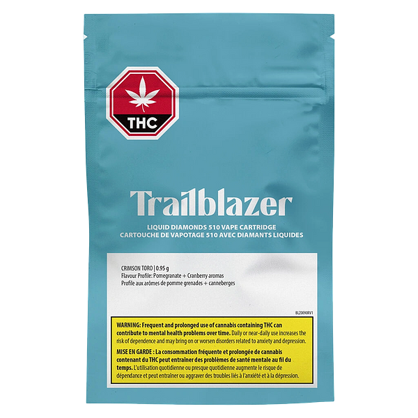 Trailblazer - Crimson Toro Liquid Diamond 510 Thread Cartridge