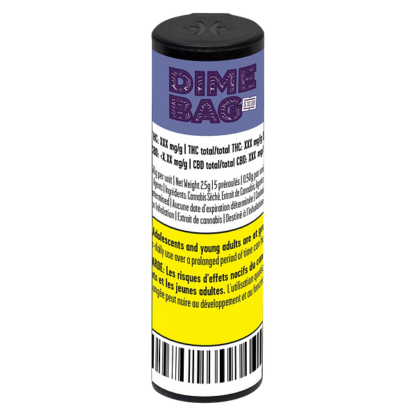 Dime Bag - Puckering Peacock Pocket Rockets Infused Pre Roll