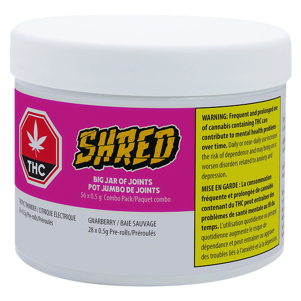 SHRED - Big Jar of Joints Tropic Thunder + Gnarberry Pre-Roll 