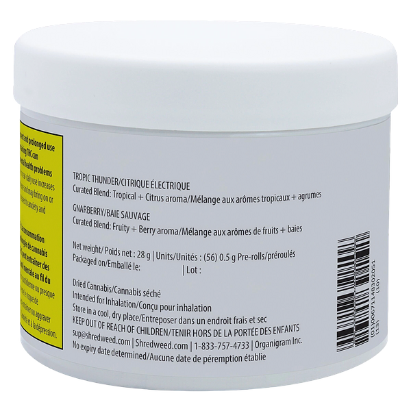 SHRED - Big Jar of Joints Tropic Thunder + Gnarberry Pre-Roll 