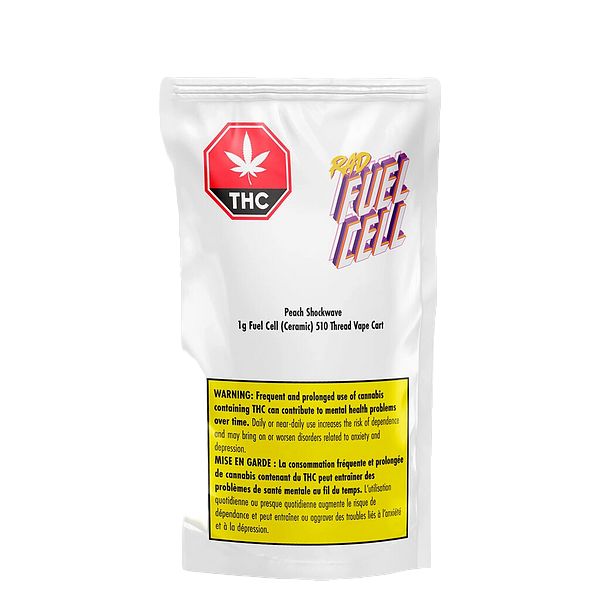 RAD - Peach Shockwave Fuel Cell Ceramic 510 Thread Cartridge