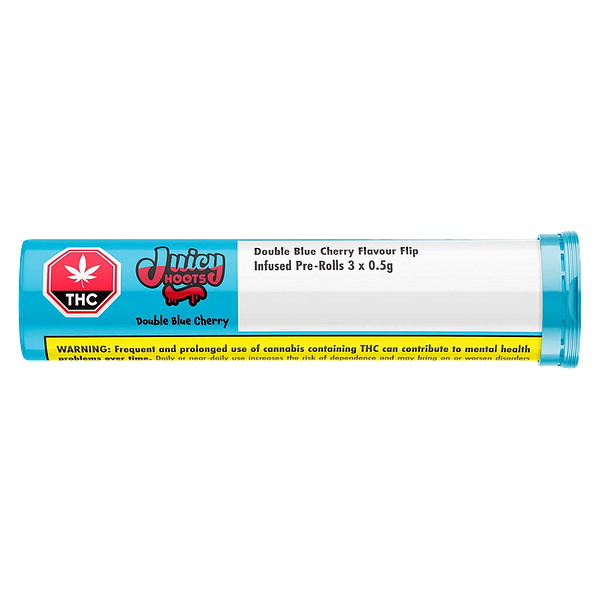 Juicy Hoots - Double Blue Cherry Flavour Flip Infused Pre Roll