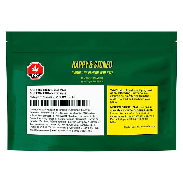 Happy & Stoned - Big Blue Razz Diamond Dripper image 2