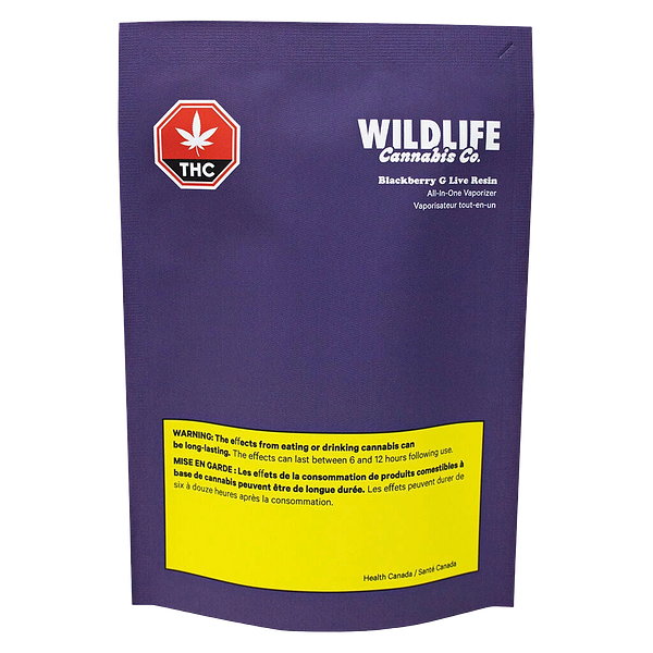 Wildlife Cannabis Co. - Live Resin Blackberry Gelato Vape