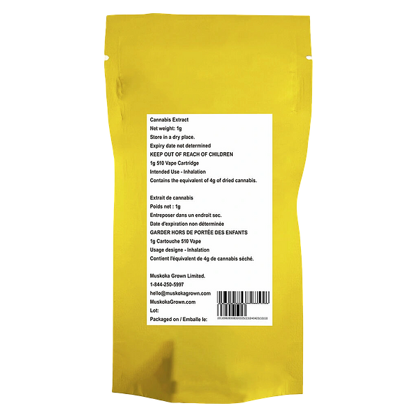 Dank Craft - Koko Live Resin 510 Thread Cartridge