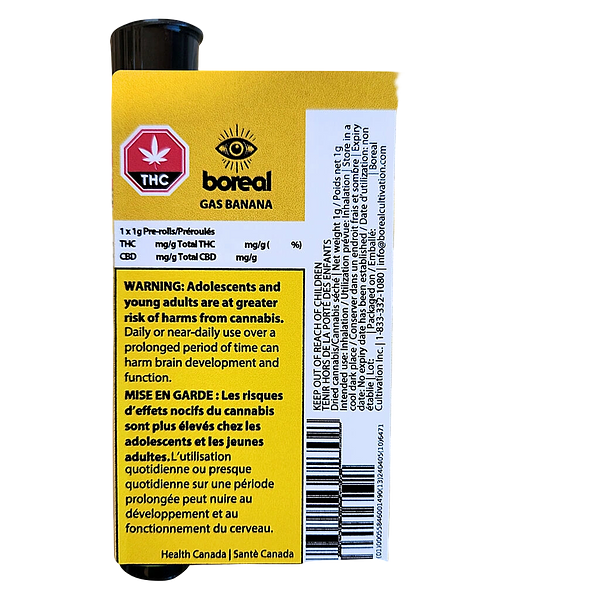 Boreal - Gas Banana Pre Roll