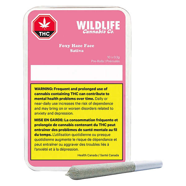 Wildlife Cannabis Co. - Foxy Haze Face Pre Roll