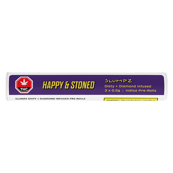 Happy & Stoned - Slumpz Disty+Diamonds Infused Pre Roll