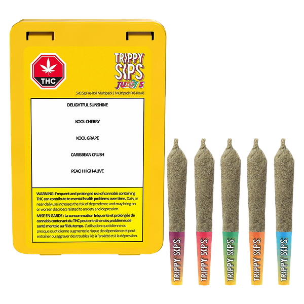 Trippy Sips - Juicy 5 Variety Pack Infused Pre Roll