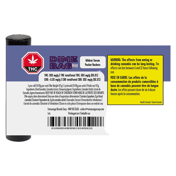 Dime Bag - Wildcat Serum Pocket Rockets Infused Pre Roll