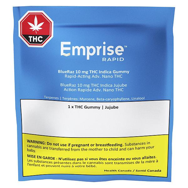 Emprise Rapid - Blueraz 10 THC Indica Gummy image 2
