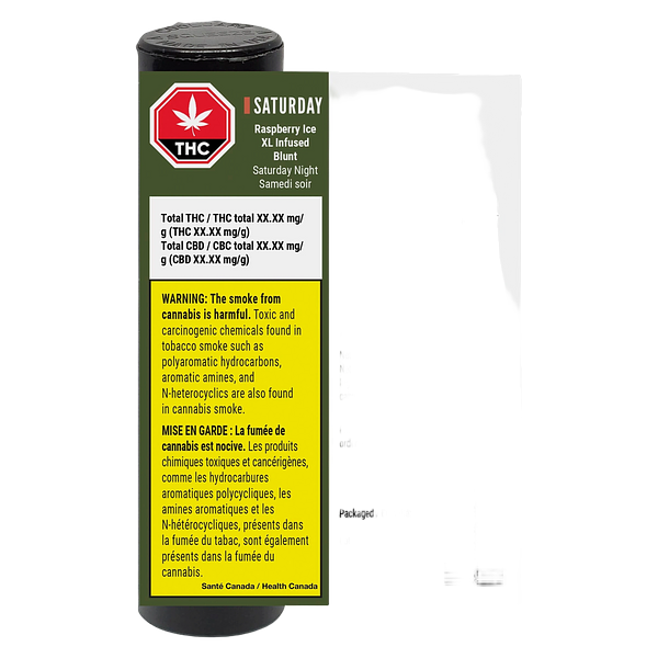 Saturday - Raspberry Ice XL Infused Blunt