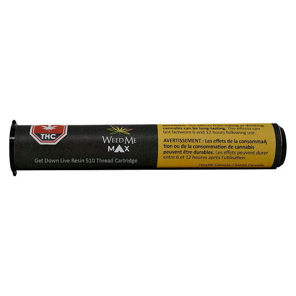 Weed Me Max - Get Down Live Resin 510 Thread Cartridge