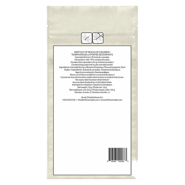 Back Forty - Kief Coated Taster Pack Infused Pre Roll