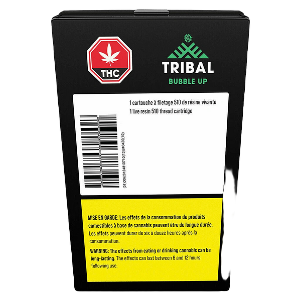 Tribal - Bubble Up Live Resin 510 Thread Cartridge