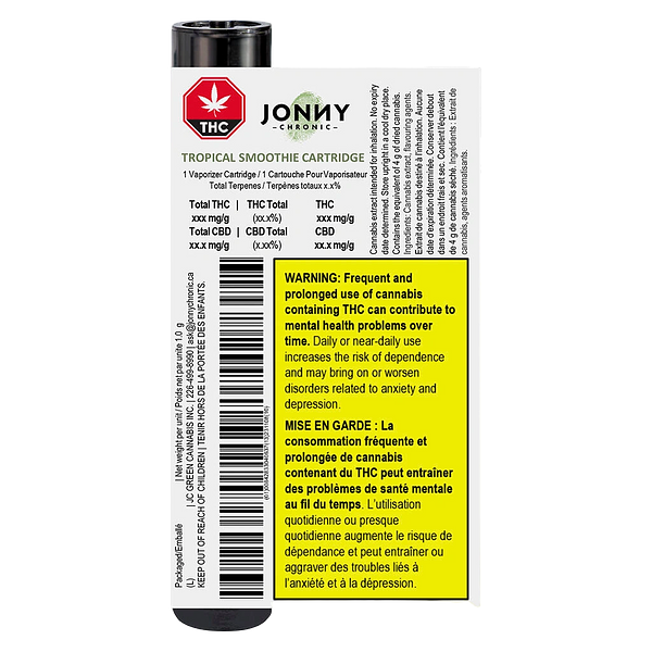 Jonny Chronic - Tropical Smoothie 510 Thread Cartridge