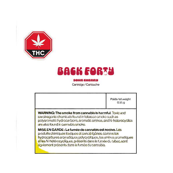 Back Forty - Sour Cherry 510 Thread Cartridge