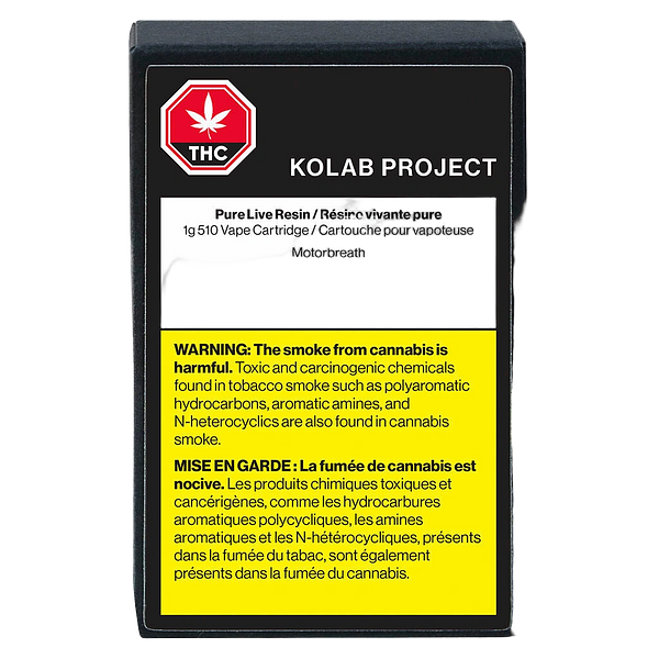 Kolab Project - 232 Series Motorbreath Pure Live Resin 510 Thread Cartridge