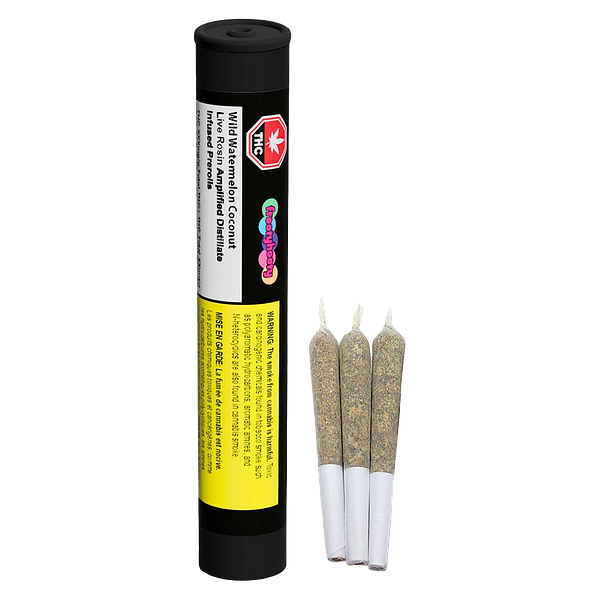 Frootyhooty - Wild Watermelon Coconut Live Rosin + Disty Infused Pre-Rolls