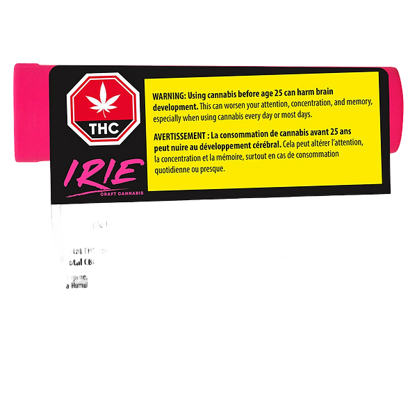 Irie Craft Cannabis - Irie Rolls Pre-Roll