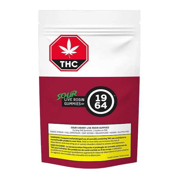 1964 - Sour Cherry Live Rosin Gummies
