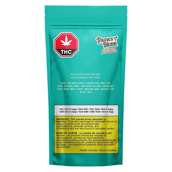 Papa's Herb - Lil Papa's - Triple Infused Smoke the Strainbow Pack