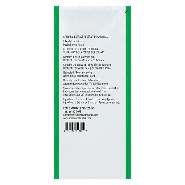 Spinach - Hitz All-in-One Vape - Pineapple Paradise