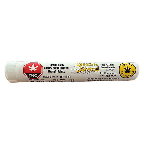 Double Jointed - SFV OG Kush - Luxury Handcrafted Straight Joints