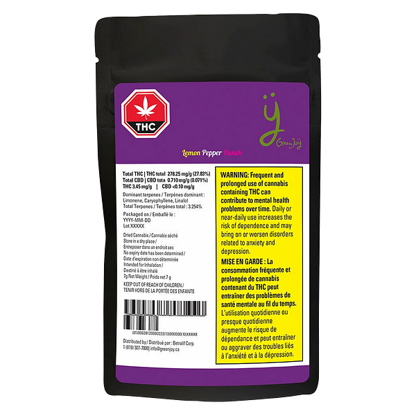 Green Joy - Lemon Pepper Punch