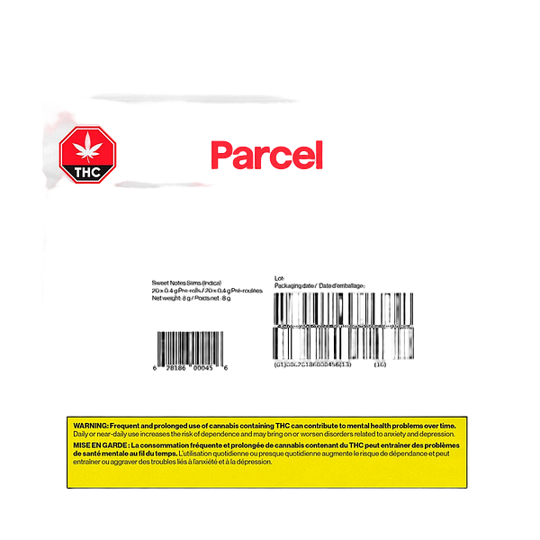 Parcel - Sweet Notes Slims Pre-Rolls