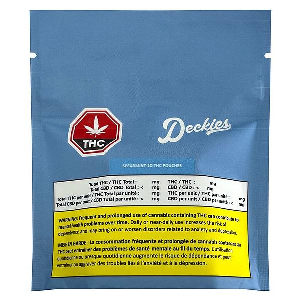 Deckies - Spear Mint - 10 THC Pouches image 2