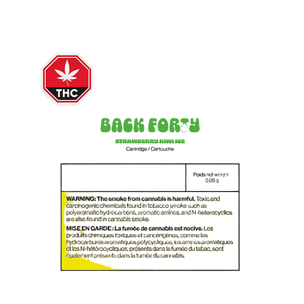 Back Forty - Strawberry Kiwi Ice 510 Thread Cartridge