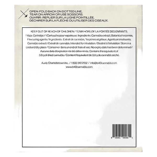 Back Forty - Strawberry Kiwi Ice 510 Thread Cartridge