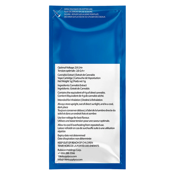 1964 - Blue Dream Fse Resin 510 Thread Cartridge