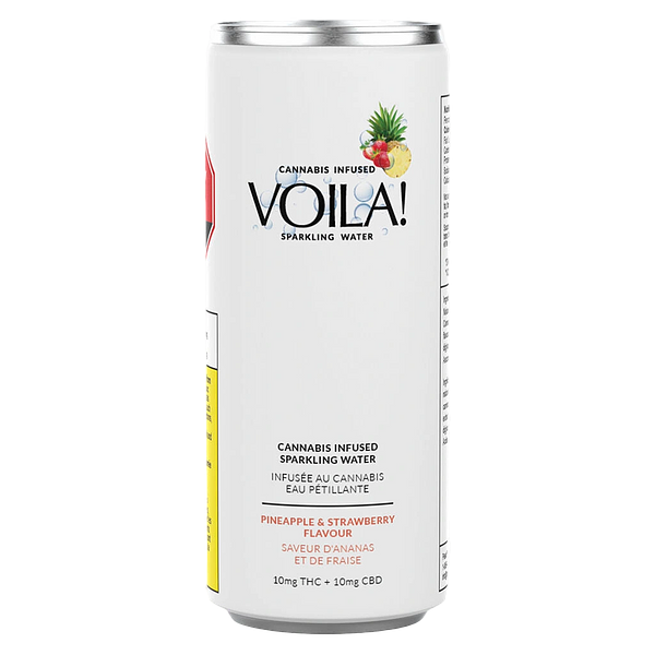 Voila! - Pineapple & Strawberry Cannabis-Infused Sparkling Water