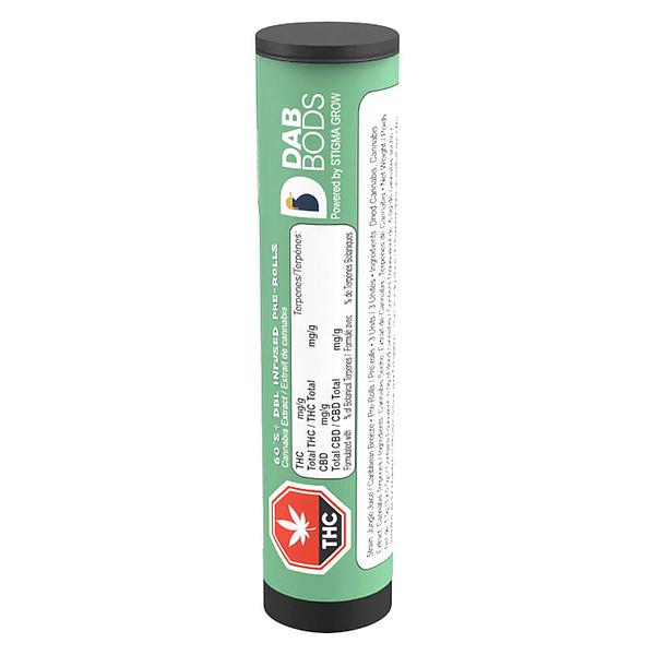Dab Bods - Jungle Juice 60's+ Dbl Infused Pre Roll image 2