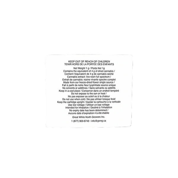 Clem & Co. - AC&C Live Rosin 1:1 510 Thread Cartridge