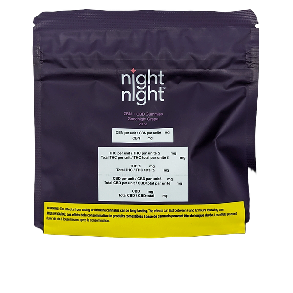NightNight - CBN+CBD Gummies - Goodnight Grape