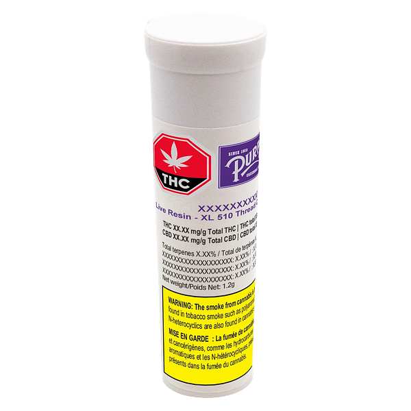 Purple Hills - Live Resin - Frosted CKS XL 510 Thread Cartridge