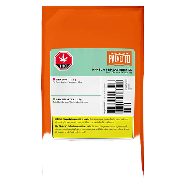 Palmetto - Pink Burst & Melonberry Ice Dual Chamber AIO