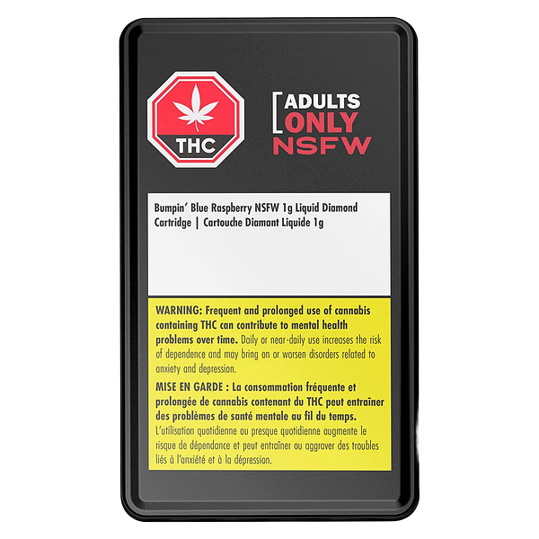 Adults Only - Bumpin' Blue Raspberry Nsfw Liquid Diamond 510 Thread Cartridge