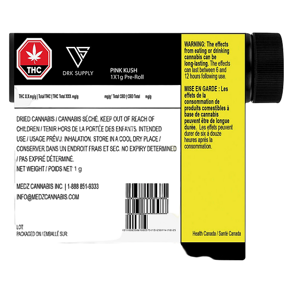 DRK Supply - Pink Kush Pre-roll