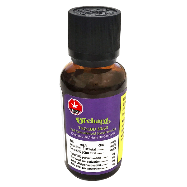 Orchard - THC:CBD 30:60 Full Cannabinoid Spectrum Oil