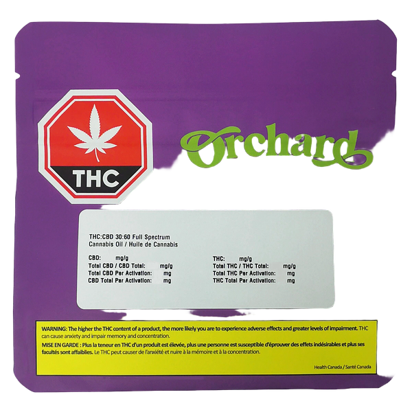 Orchard - THC:CBD 30:60 Full Cannabinoid Spectrum Oil