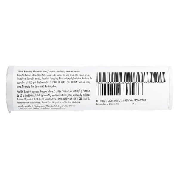 Versus - Frosted Js CBD Isolate + THC Distillate Infused Pre-roll