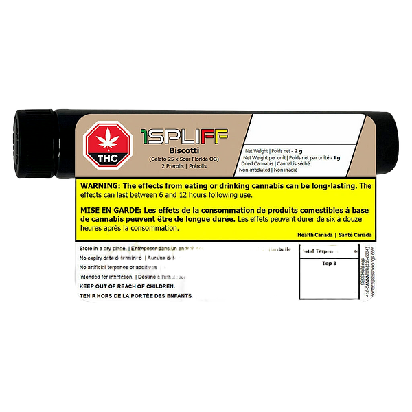 1Spliff - Biscotti Pre-roll
