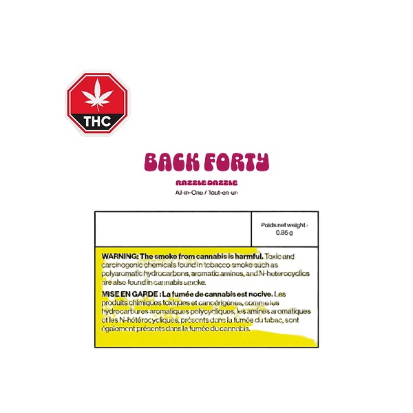 Back Forty - Razzle Dazzle All-in-one Disposable
