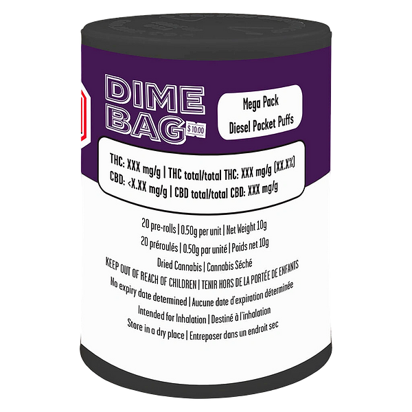 Dime Bag - Mega Pack Diesel Pocket Puffs Pre-roll