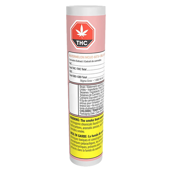 Dab Bods - Watermelon Mojo 60's+ Dbl Infused Pre-Roll