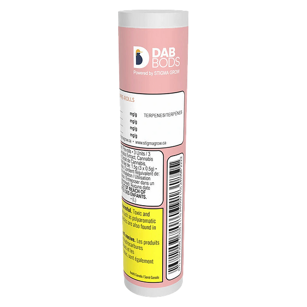 Dab Bods - Watermelon Mojo 60's+ Dbl Infused Pre-Roll